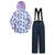 Front - Mountain Warehouse Childrens/Kids Patterned Ski Jacket & Trousers