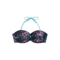 Front - Animal Womens/Ladies Docks Floral Front Tie Bikini Top