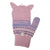 Front - Mountain Warehouse Childrens/Kids Knitted Unicorn Gloves