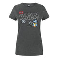 Front - Star Wars Womens/Ladies Badges T-Shirt