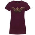 Front - Batman VS Superman Womens/Ladies Wonder Woman Logo T-Shirt