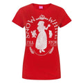 Front - Disney Womens/Ladies Snow White Distressed T-Shirt