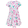 Front - Peppa Pig Childrens Girls Short Sleeved Dress