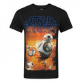 Front - Star Wars: The Force Awakens Mens BB-8 Poster T-Shirt