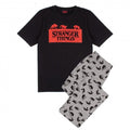 Front - Stranger Things Mens Long Pyjama Set