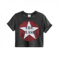 Front - Amplified Womens/Ladies The Clash Logo Crop Top