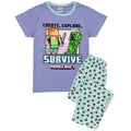 Front - Minecraft Girls Pyjama Set