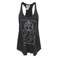 Front - Junk Food Womens/Ladies Clock Keith Haring Racerback Vest Top