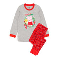 Front - Peppa Pig Girls Christmas Pyjama Set