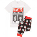 Front - Rick And Morty Mens Wanted Poster Pyjama Set