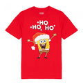 Front - SpongeBob SquarePants Mens Ho Ho Ho Christmas T-Shirt