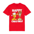 Front - Garfield Mens Happy Christmas T-Shirt