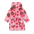 Front - Paw Patrol Girls Hooded Dressing Gown