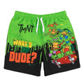 Front - Teenage Mutant Ninja Turtles Boys Whats Up Dude Swim Shorts