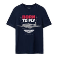 Front - Top Gun: Maverick Mens Born To Fly T-Shirt