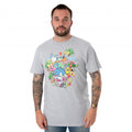 Front - Sonic The Hedgehog Mens Psychedelic T-Shirt