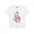 Front - Barbie Girls Doodle Barbie Pose T-Shirt