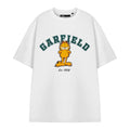 Front - Garfield Unisex Adult Collegiate Short-Sleeved T-Shirt