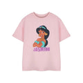 Front - Princess Girls Jasmine Short-Sleeved T-Shirt