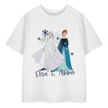 Front - Frozen Girls Anna And Elsa T-Shirt