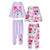 Front - Squishmallows Girls Characters Long-Sleeved Long Pyjama Set (Pack of 2)