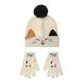 Front - Squishmallows Girls Cam The Cat Beanie & Gloves Set