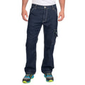 Front - Goodyear Mens Denim Stretch Cargo Trousers