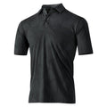 Front - Island Green Mens Jacquard UV Protection Golf Polo Shirt