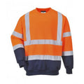 Front - Portwest Mens Hi-Vis Two Tone Sweatshirt