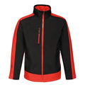 Front - Regatta  Mens Contrast Three Layer Printable Soft Shell Jacket