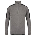 Front - Finden & Hales Mens Contrast Zip Neck Midlayer Top