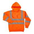 Front - Warrior Mens Hi-Vis Pullover Hoodie