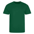 Electric Orange - Front - AWDis Cool Unisex Adult Smooth T-Shirt
