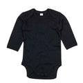 Dusty Blue - Front - Babybugz Baby Organic Long-Sleeved Bodysuit