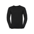 Front - Russell Collection Mens Cotton Acrylic V Neck Sweatshirt