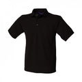 Front - Henbury Mens Polycotton Heavy Polo Shirt