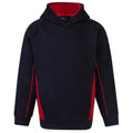 Front - Finden & Hales Childrens/Kids Contrast Hoodie