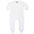 Front - Larkwood Baby Contrast Sleepsuit