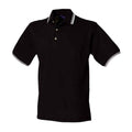 Front - Henbury Mens Cotton Pique Polo Shirt