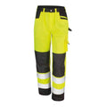 Front - SAFE-GUARD by Result Unisex Adult Hi-Vis Cargo Trousers