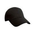 Front - Result Headwear Pro Style Plain Heavy Brushed Cotton Baseball Cap