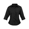 Front - Premier Womens/Ladies Poplin 3/4 Sleeve Shirt