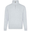 Front - Awdis Mens Sophomore Heather Zip Neck Sweatshirt