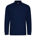 Front - PRO RTX Mens Piqué Long-Sleeved Polo Shirt