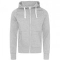 Front - Awdis Womens/Ladies Zoodie Heather Full Zip Hoodie