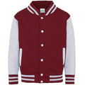 Front - Awdis Childrens/Kids Varsity Jacket