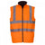 Front - Yoko Unisex Adult Hi-Vis Fleece Reversible Gilet