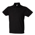 Front - Skinni Fit Mens Pique Stretch Polo Shirt