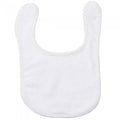 Front - Larkwood Baby Terrycloth Plain Bib