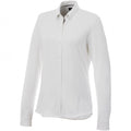 Front - Elevate Womens/Ladies Bigelow Long Sleeve Pique Shirt